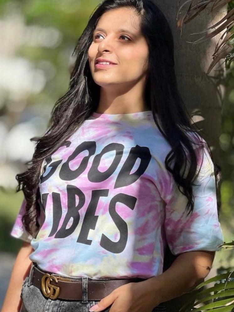 women's oversized tie dye t shirt