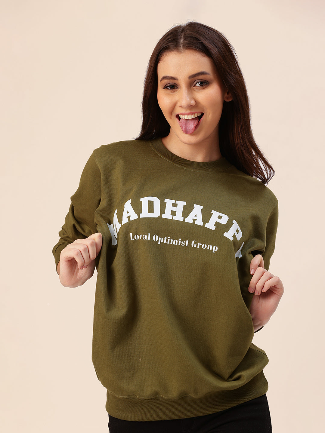 Madhappy Sweater Madhappy Campus Heritage Crewneck Madhappy Olive