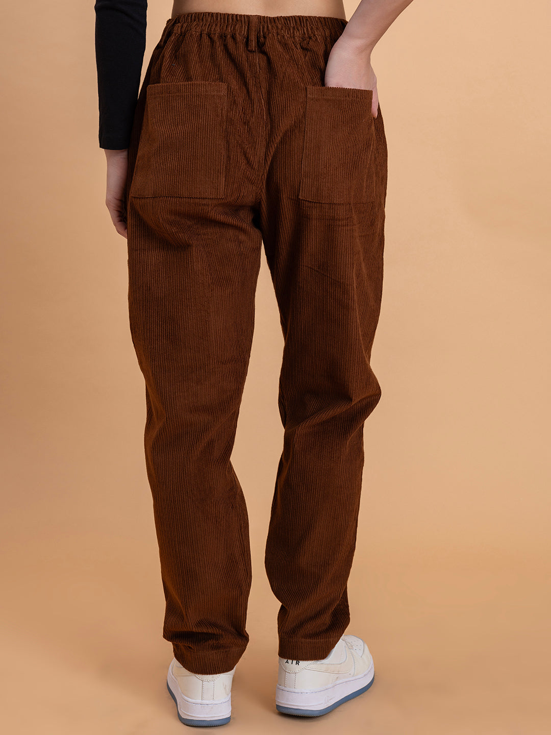 Brown Corduroy Baggy Trouser