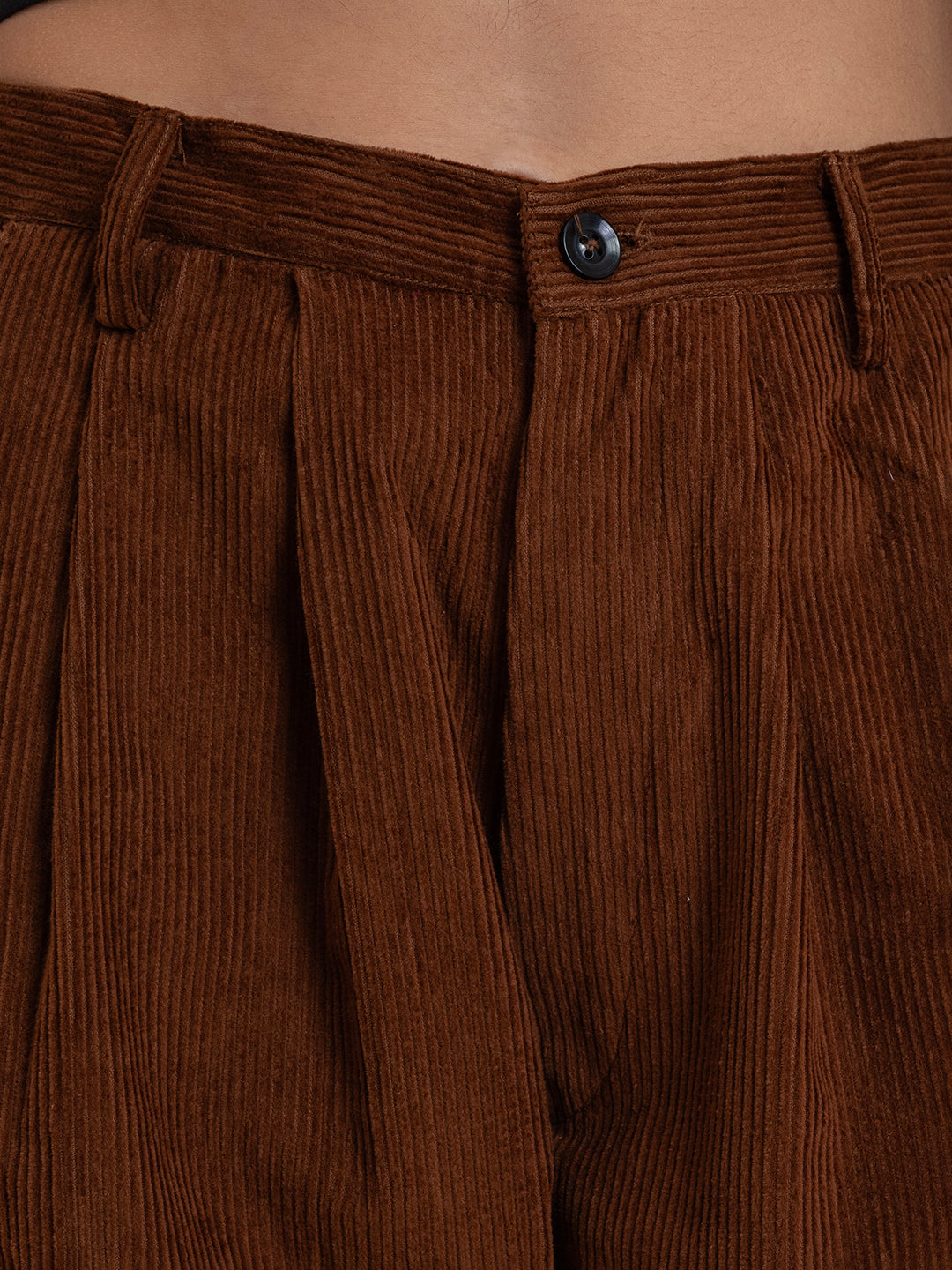 Brown Corduroy Baggy Trouser