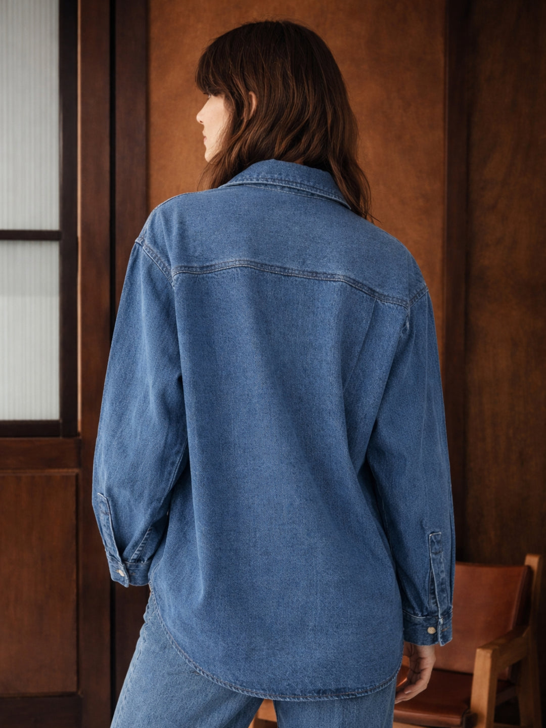 Blue Oversized Denim Shirt