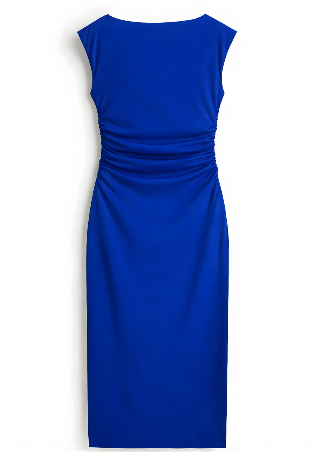 Royal Blue Cap Sleeves Bodycone Dress