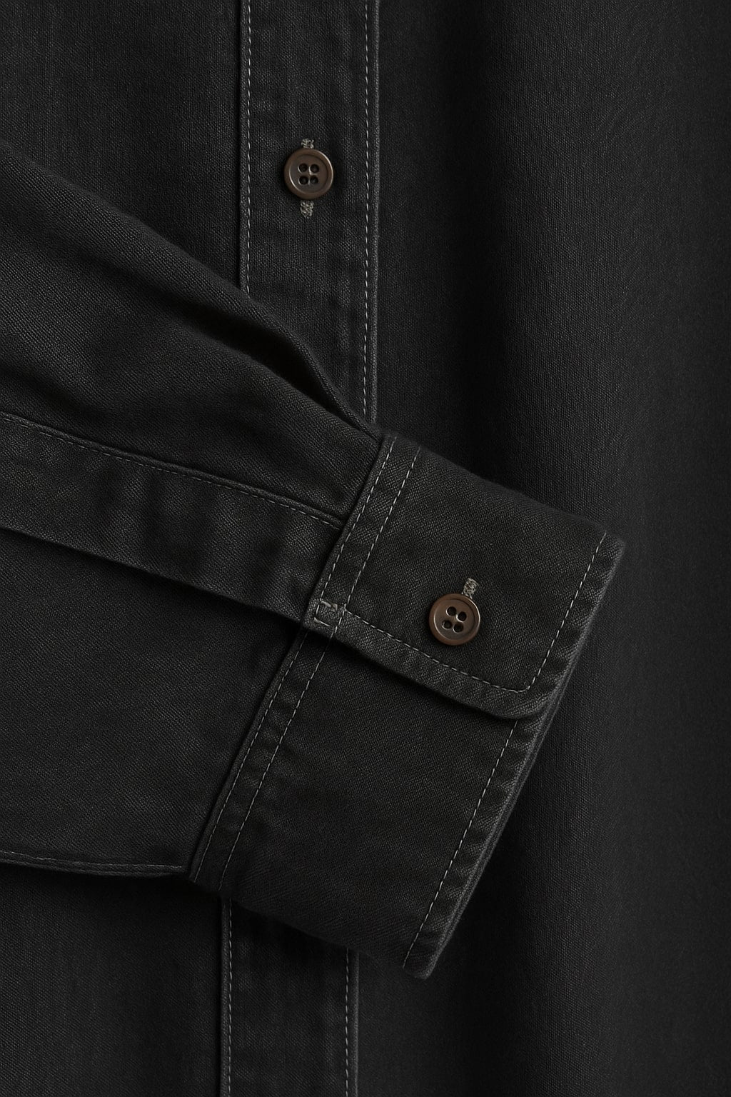 Black Oversized Denim Shirt