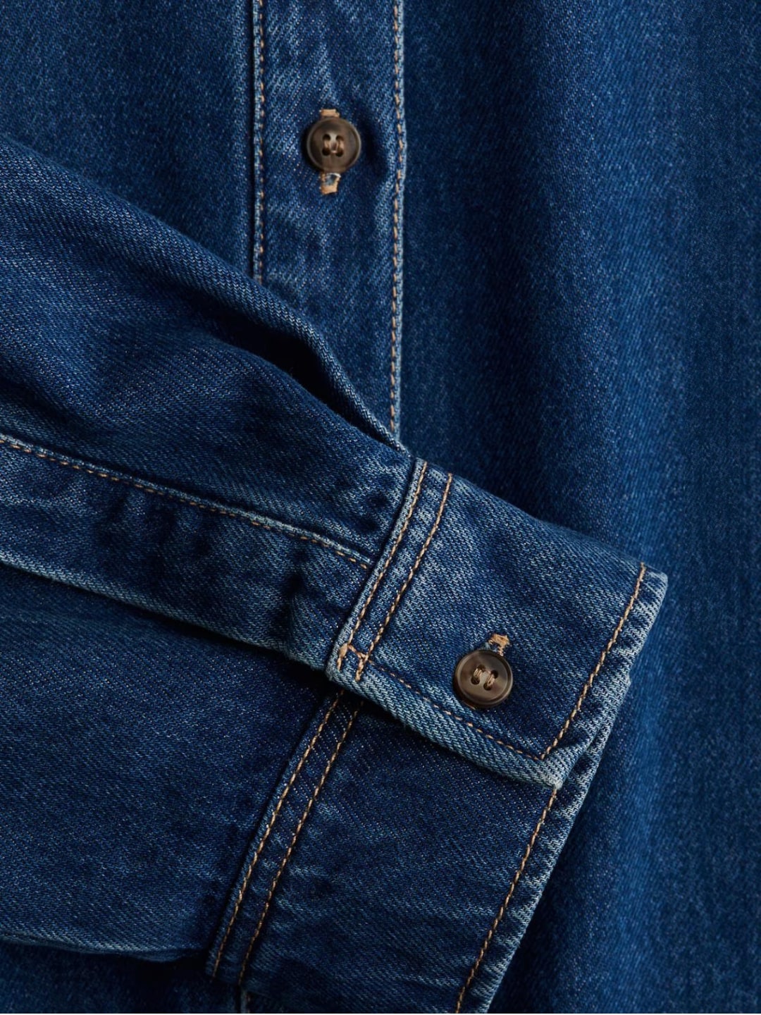 Dark Blue Oversized Denim Shirt