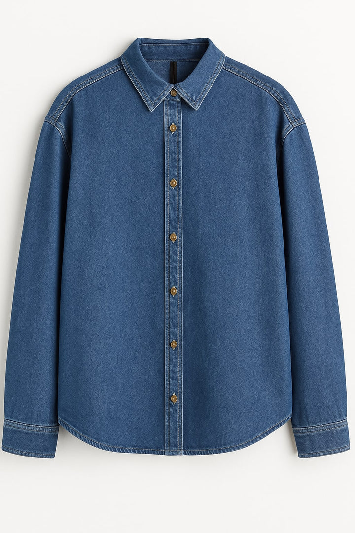 Blue Oversized Denim Shirt