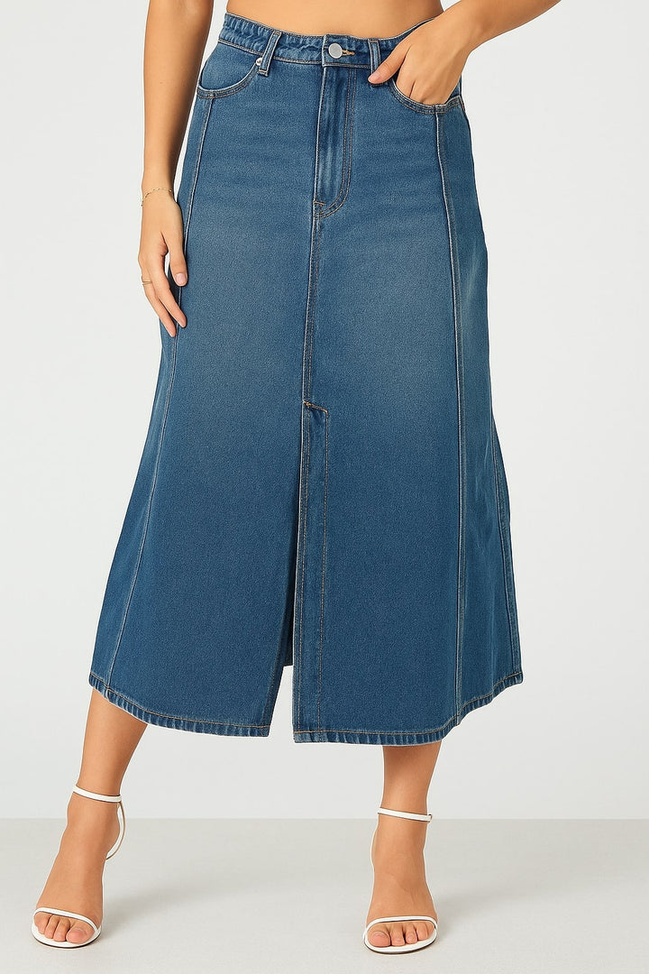 Blue Denim Skirt