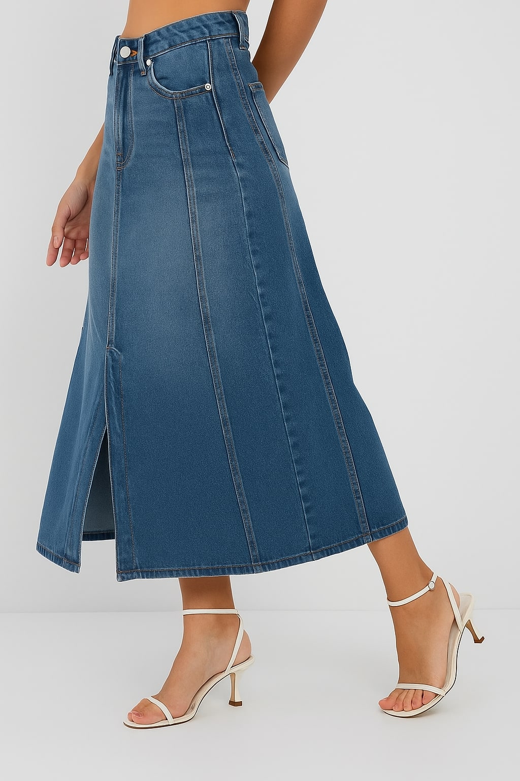 Blue Denim Skirt