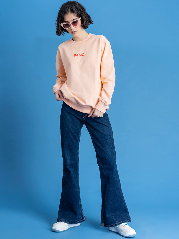 Basic Peach Sweatshirt