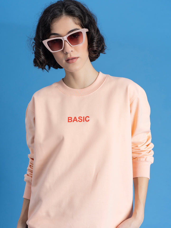 Basic Peach Sweatshirt