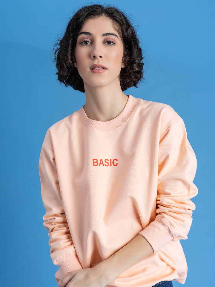 Basic Peach Sweatshirt