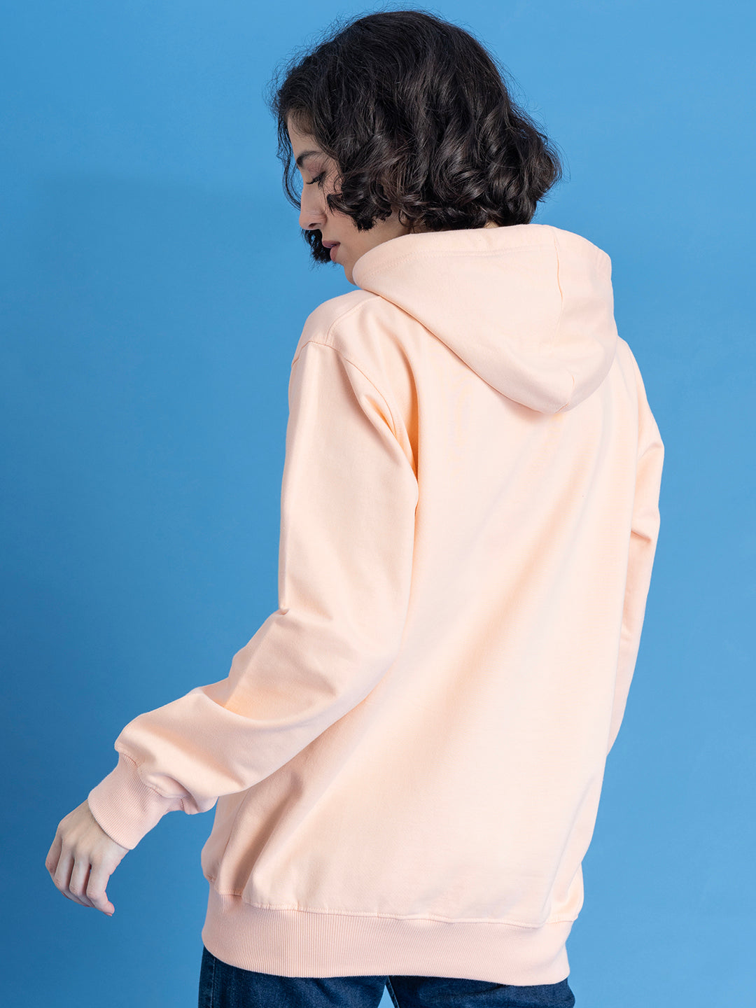 Peach Basic Fleece Hoodie