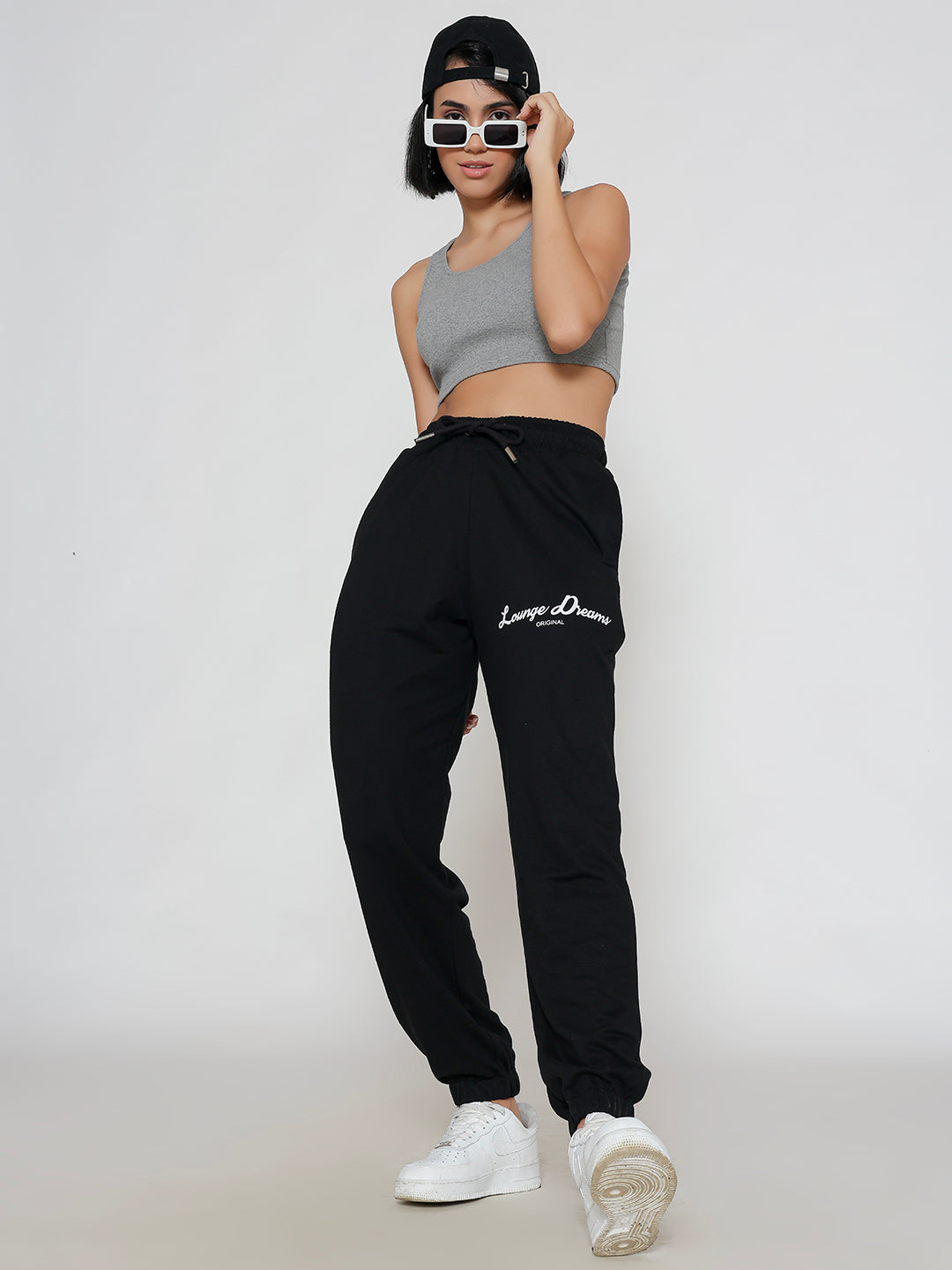 Black Lounge Dreams Pure Cotton Jogger