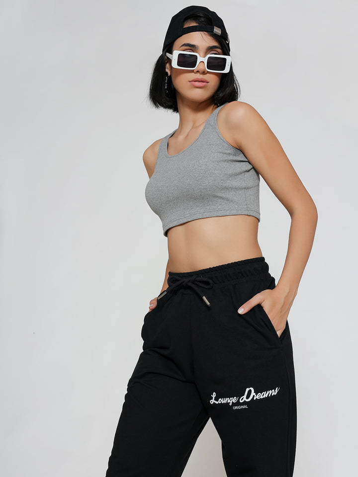 Black Lounge Dreams Pure Cotton Jogger