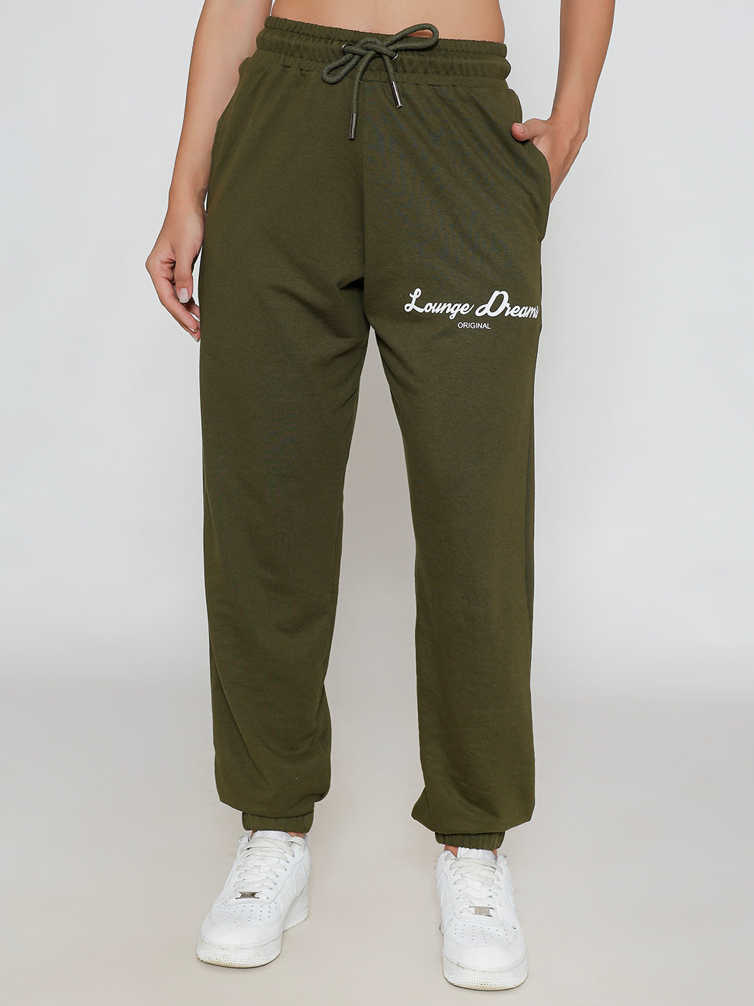 Olive Lounge Dreams Pure Cotton Jogger