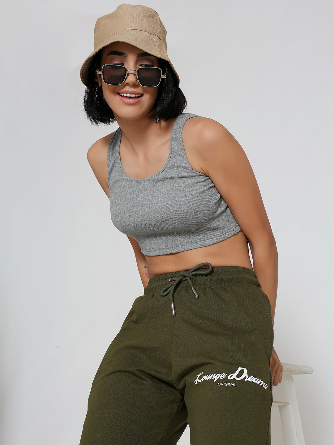 Olive Lounge Dreams Pure Cotton Jogger