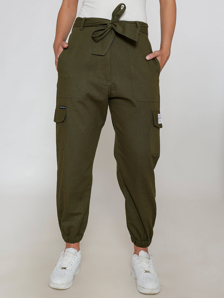 Olive Aviatrix Pure Cotton Cargo