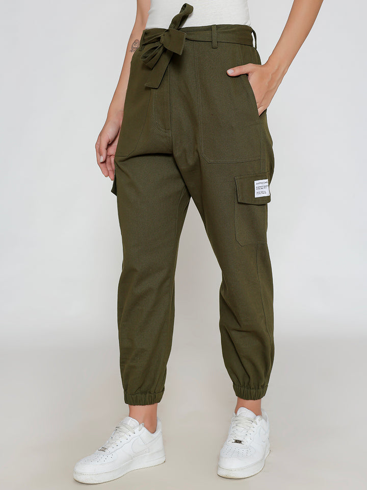 Olive Aviatrix Pure Cotton Cargo