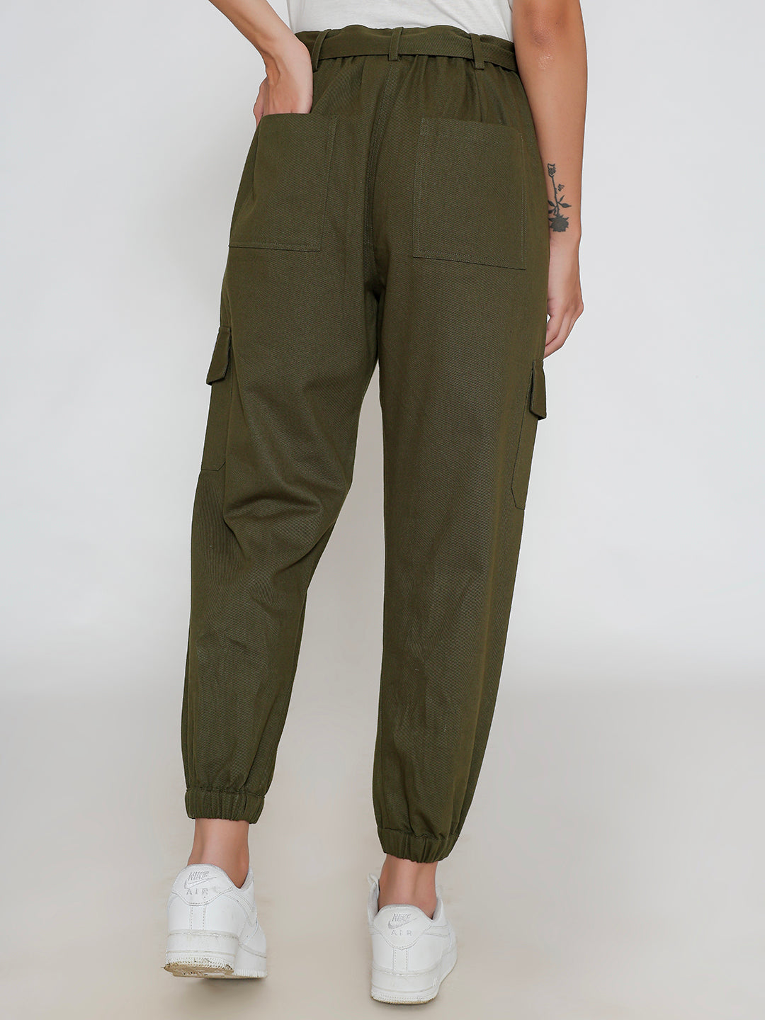 Olive Aviatrix Pure Cotton Cargo