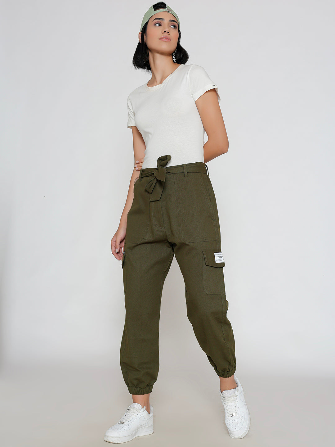 Olive Aviatrix Pure Cotton Cargo