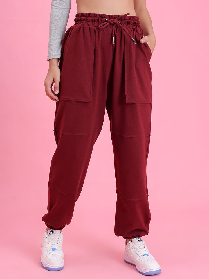 Wine Malibu Pure Cotton Jogger