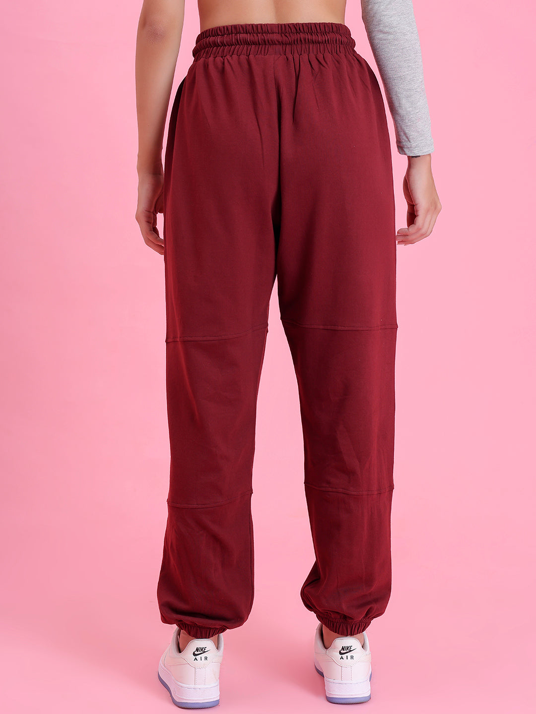 Wine Malibu Pure Cotton Jogger