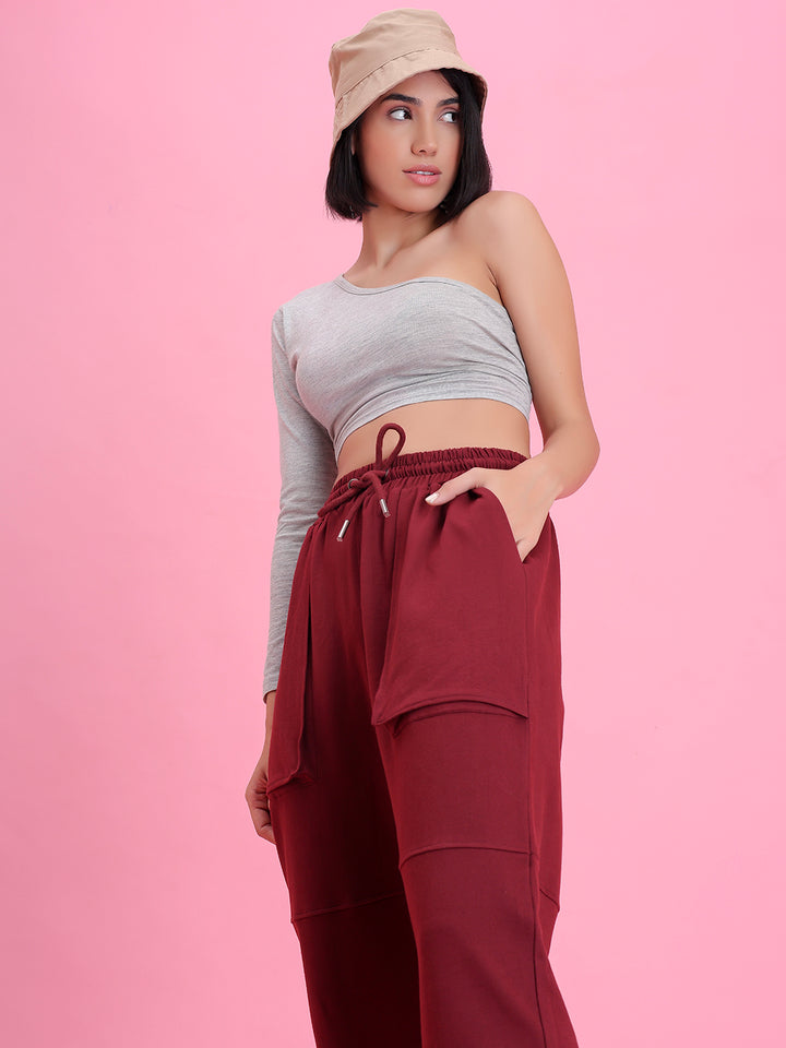 Wine Malibu Pure Cotton Jogger