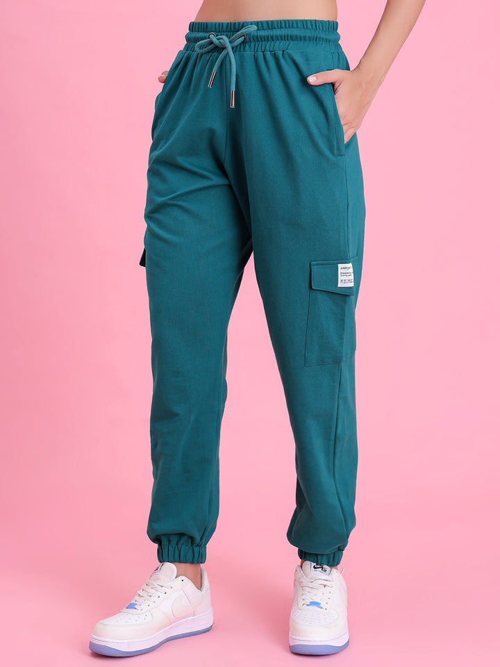 Teal Airport Pure Cotton Cargo