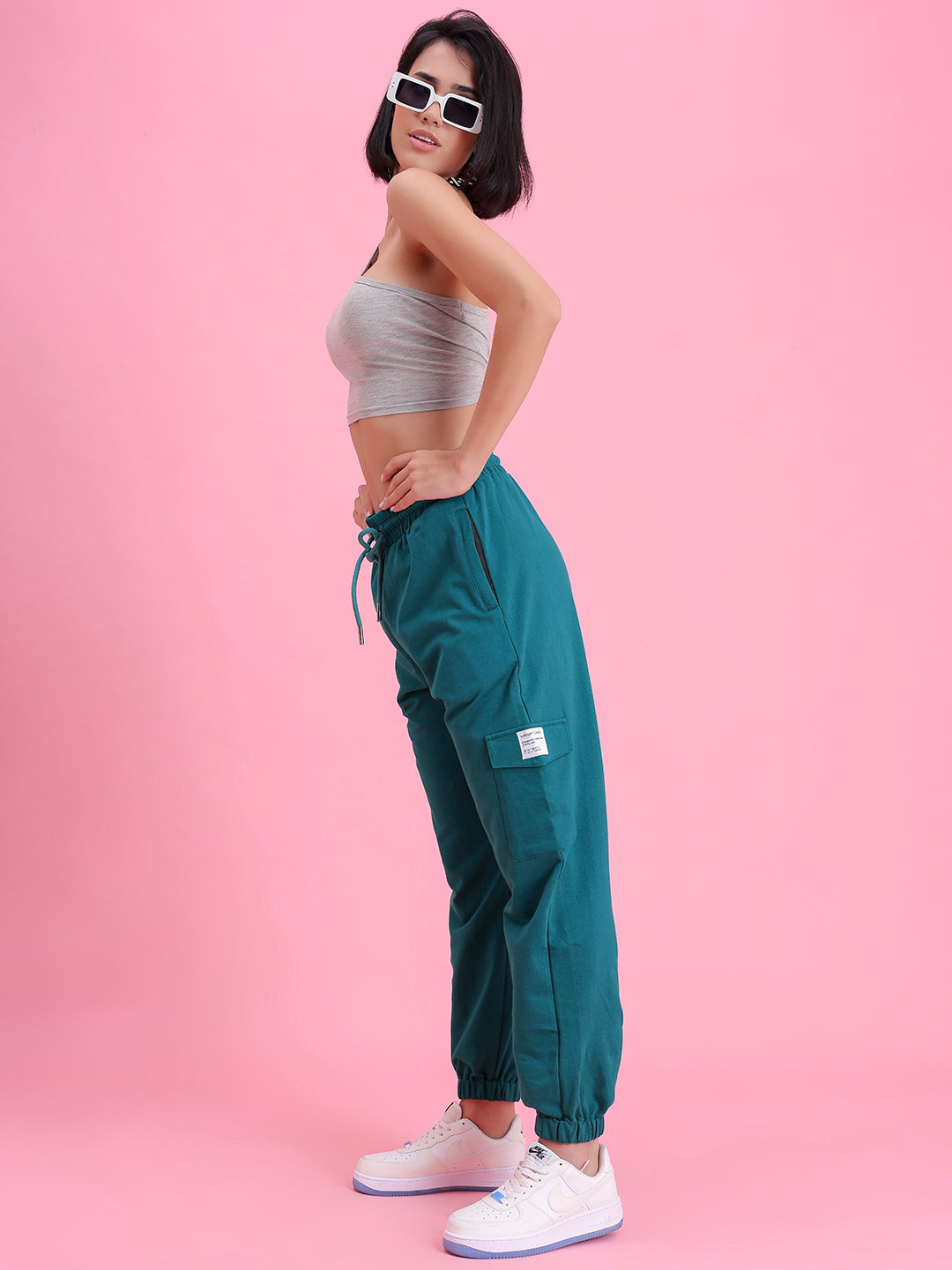 Teal Airport Pure Cotton Cargo