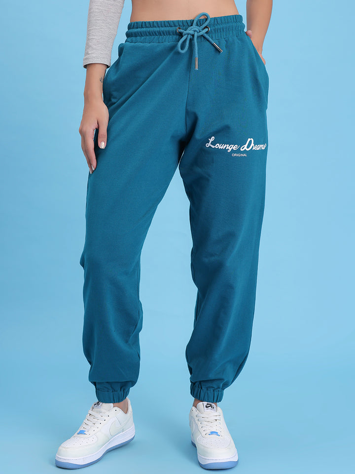 Teal Lounge Dreams Pure Cotton Jogger