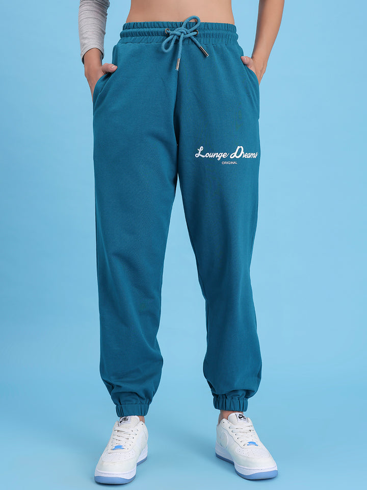 Teal Lounge Dreams Pure Cotton Jogger