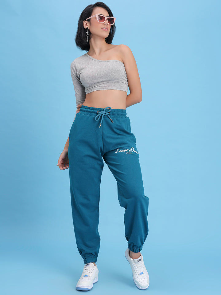 Teal Lounge Dreams Pure Cotton Jogger