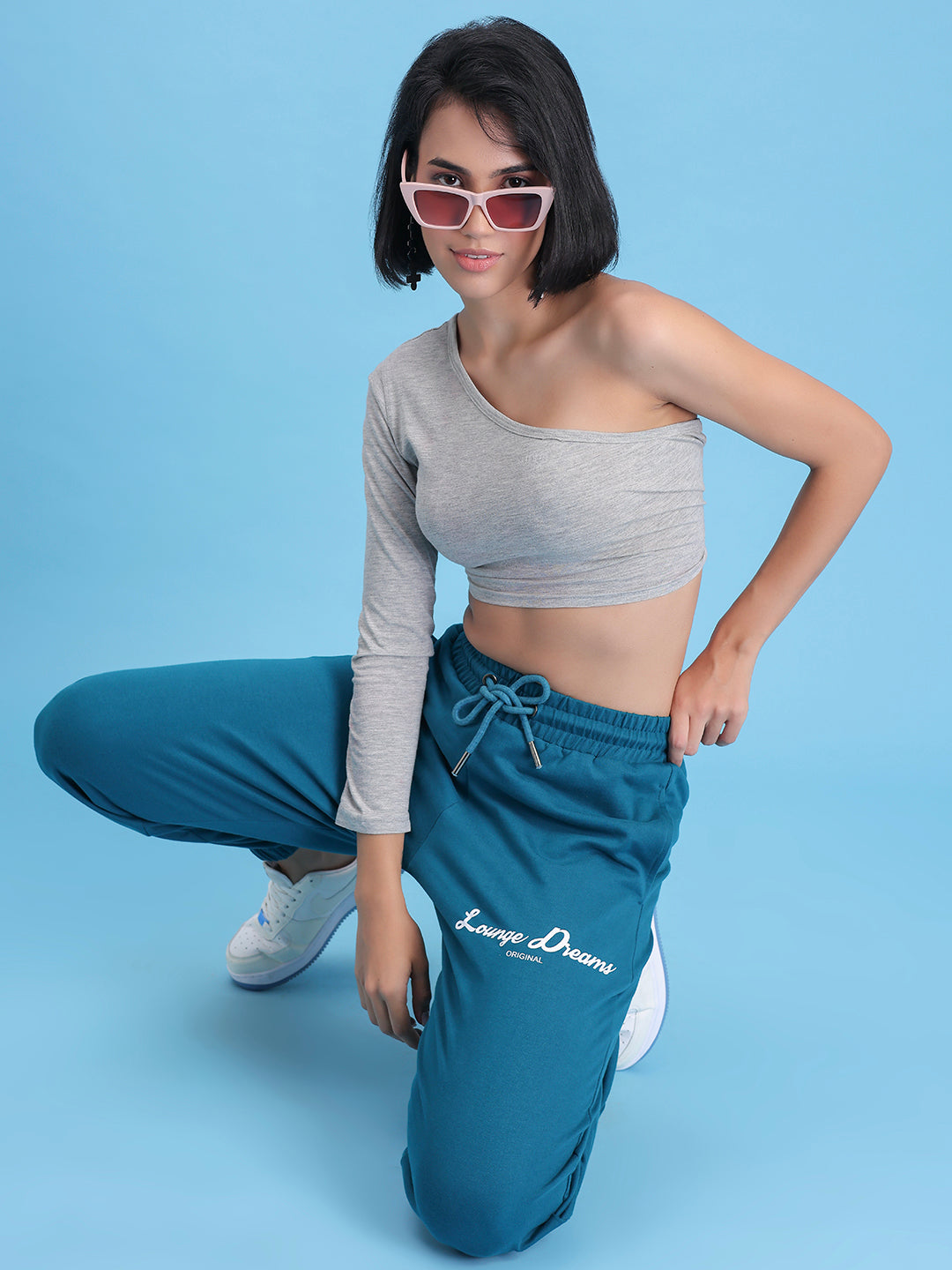 Teal Lounge Dreams Pure Cotton Jogger