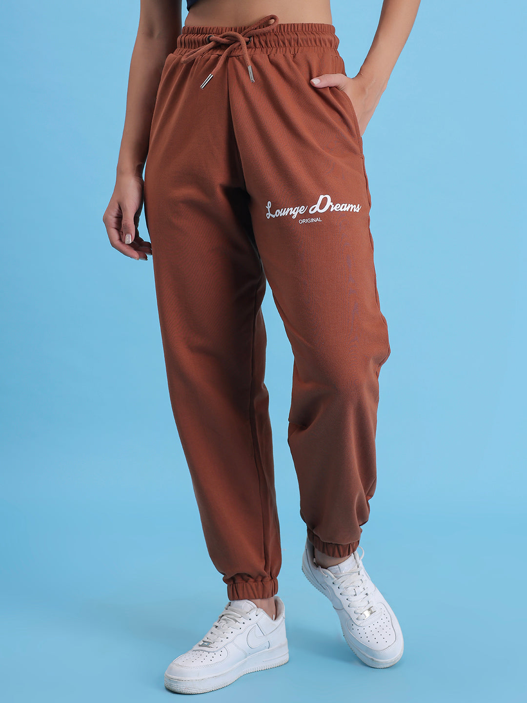 Brown Lounge Dreams Pure Cotton Jogger