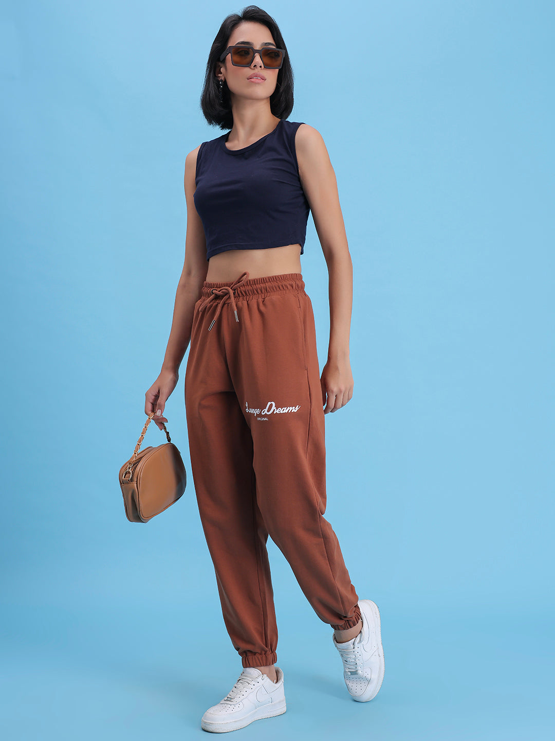 Brown Lounge Dreams Pure Cotton Jogger