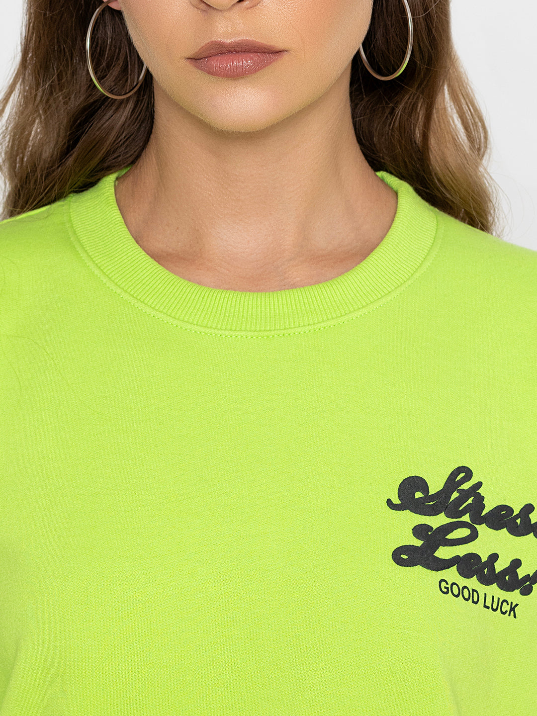 Neon Green Stress Less SweatShirt