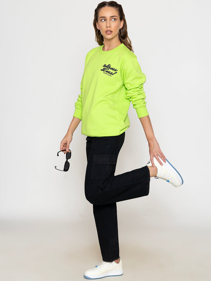 Neon Green Stress Less SweatShirt