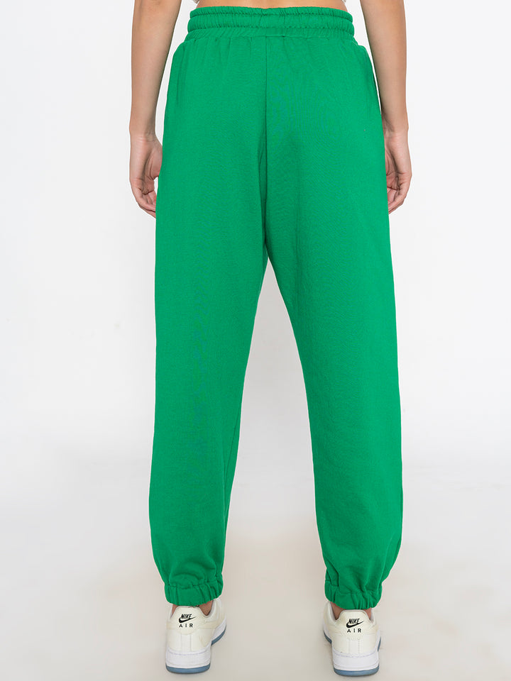 Green Polyester Jogger