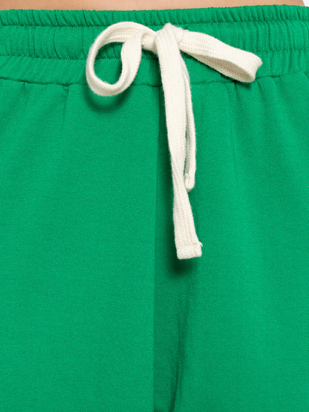 Green Polyester Jogger