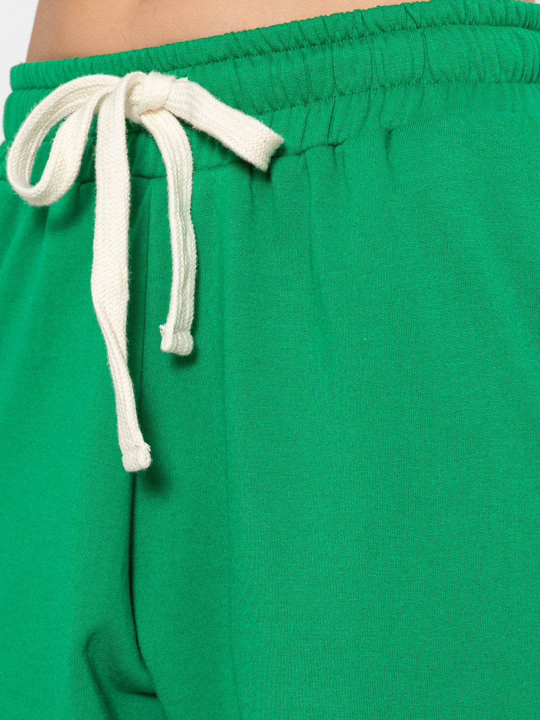 Green Polyester Jogger