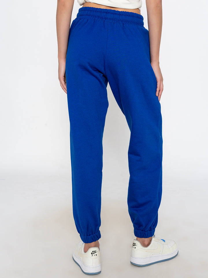 Blue Polyester Jogger