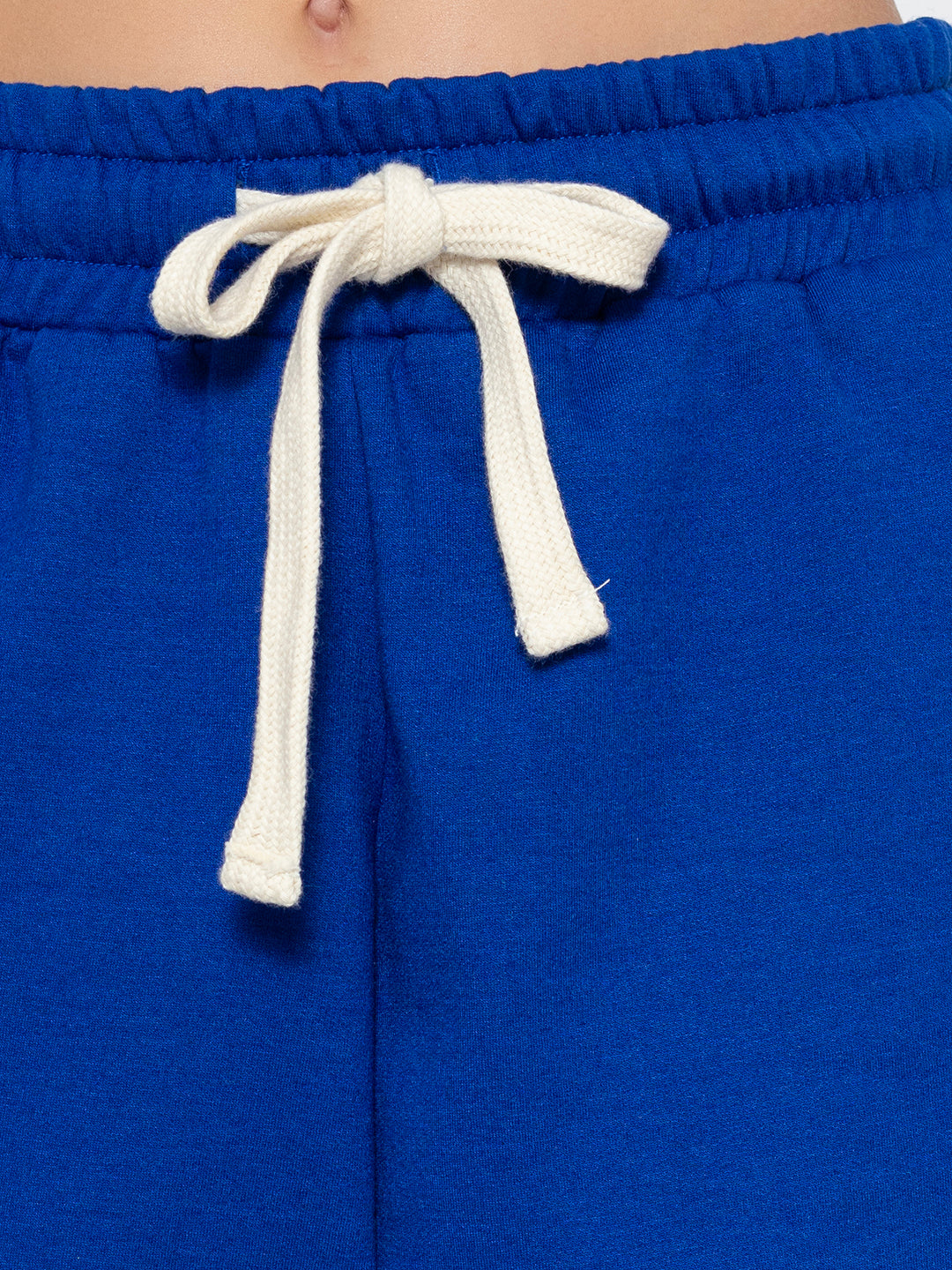 Blue Polyester Jogger