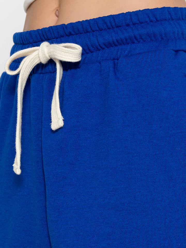 Blue Polyester Jogger