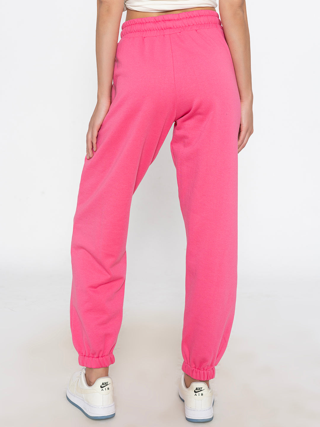 Pink Polyester Jogger