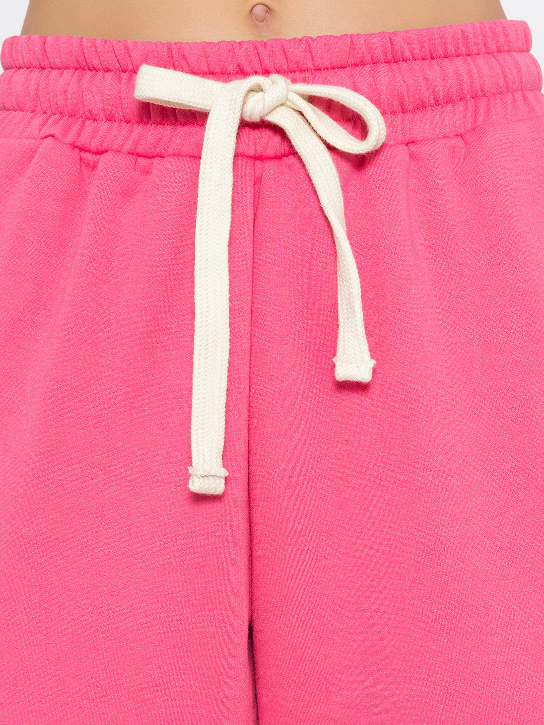 Pink Polyester Jogger