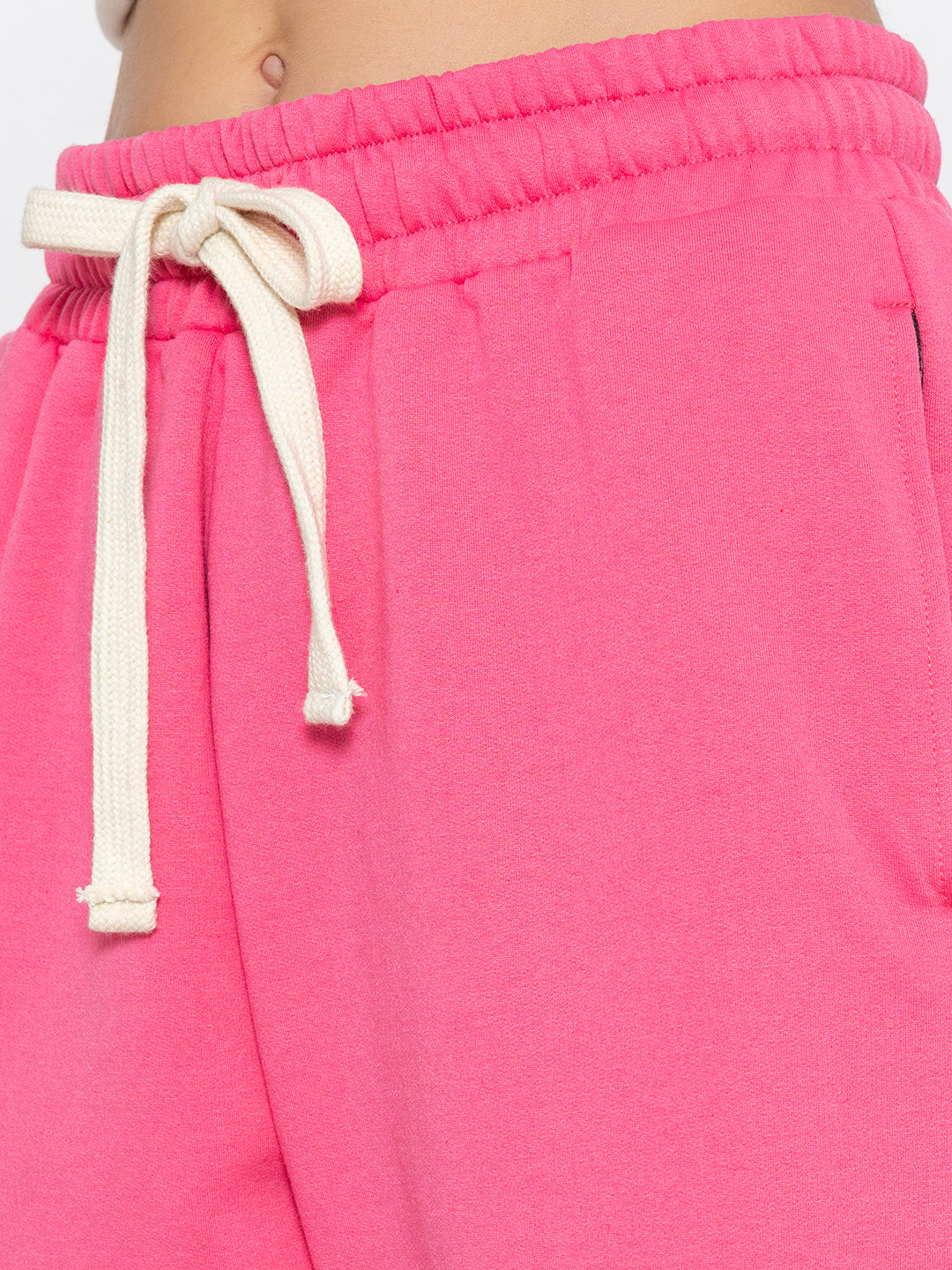 Pink Polyester Jogger