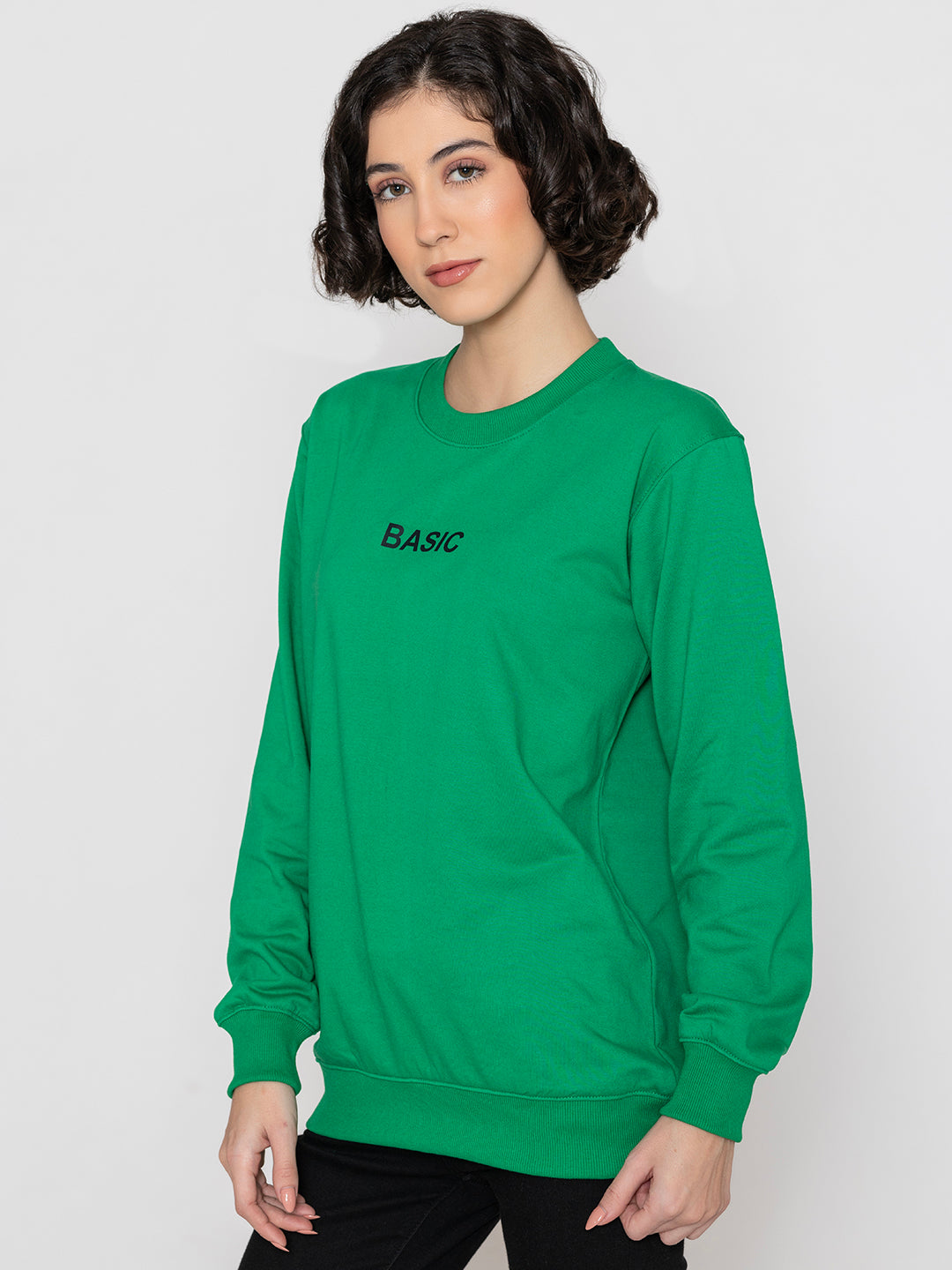 Basic Green Sweatshirt