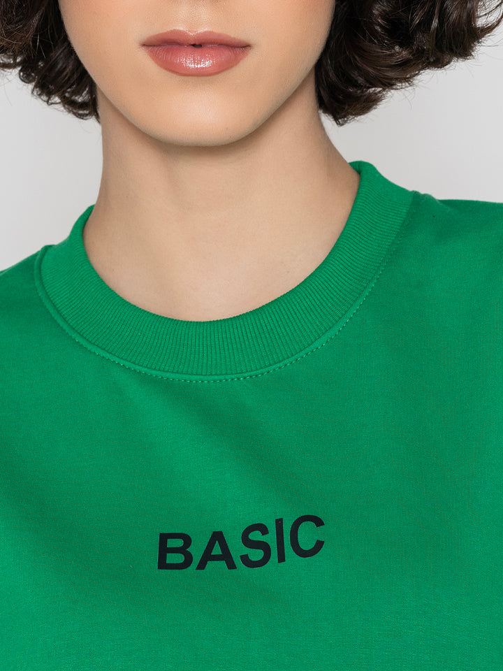 Basic Green Sweatshirt