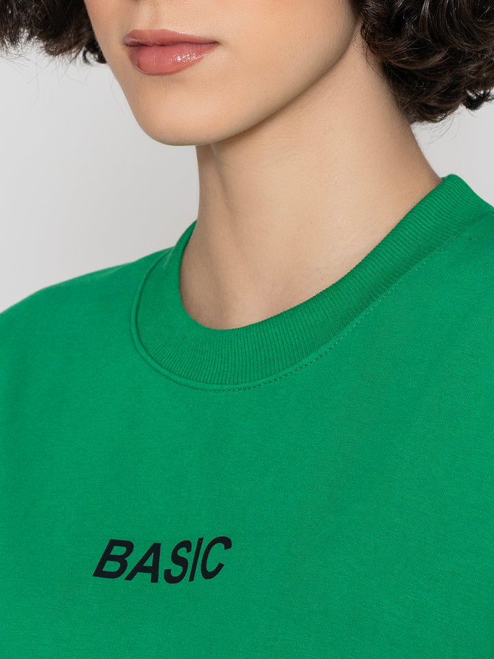 Basic Green Sweatshirt