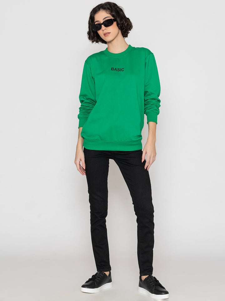 Basic Green Sweatshirt