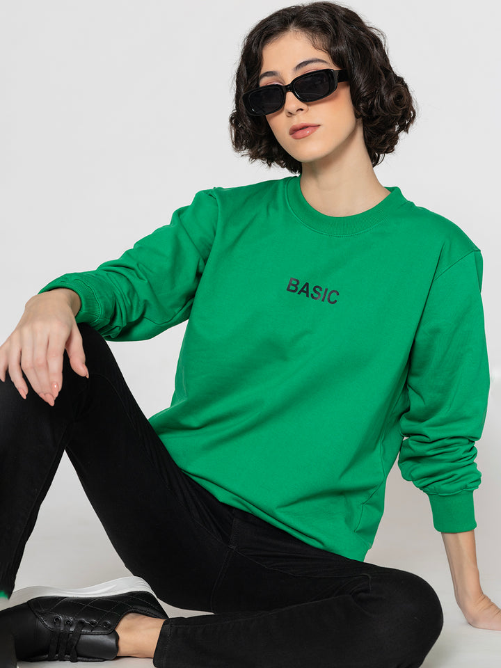 Basic Green Sweatshirt